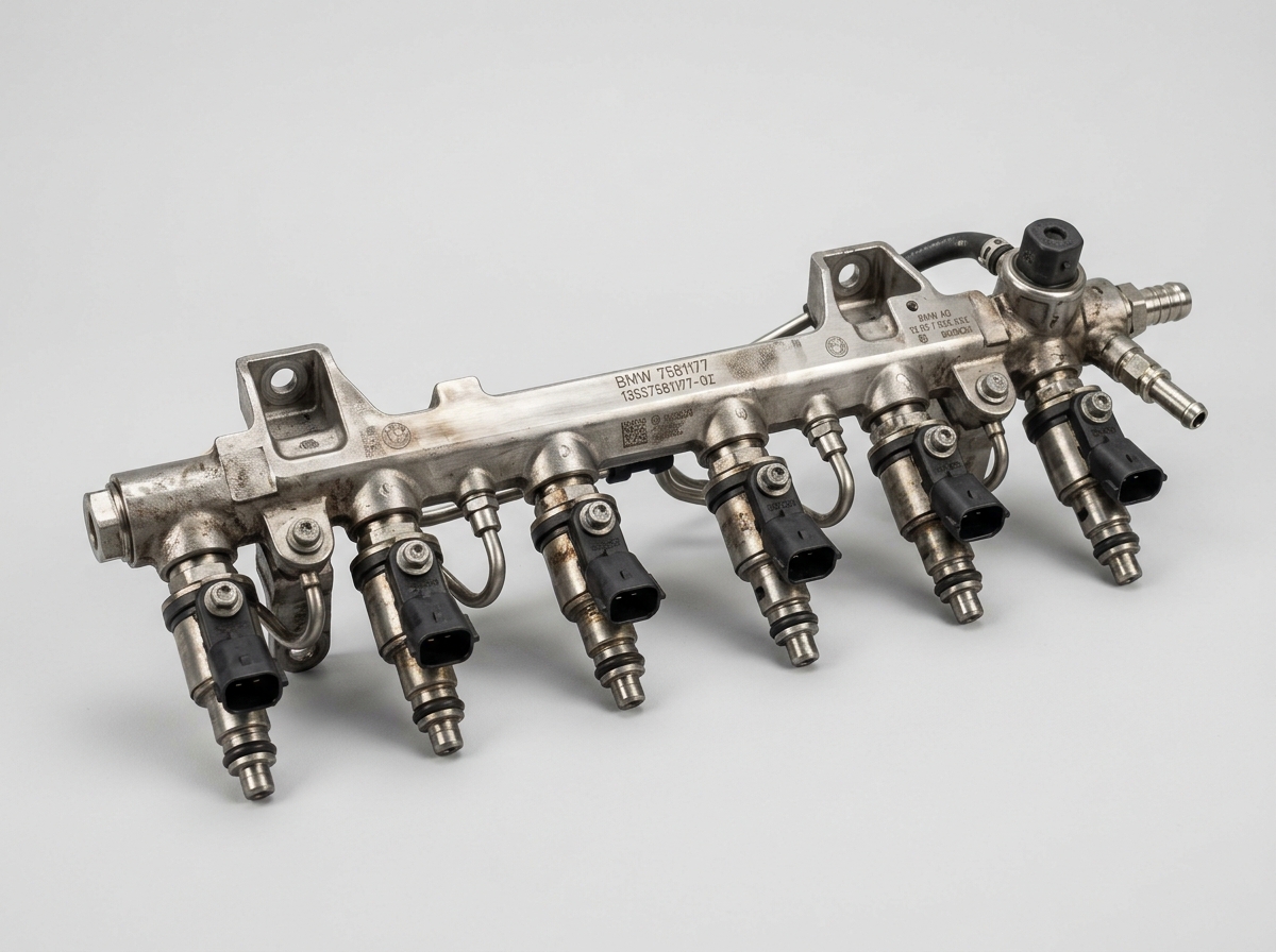 BMW High Pressure Direct Fuel Injection Rail with Injectors